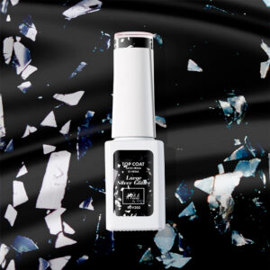 Top Coat - Stor silverglitter