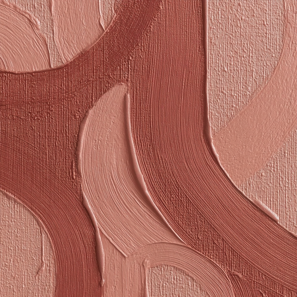 特写：以大笔触涂抹的裸粉色化妆材料