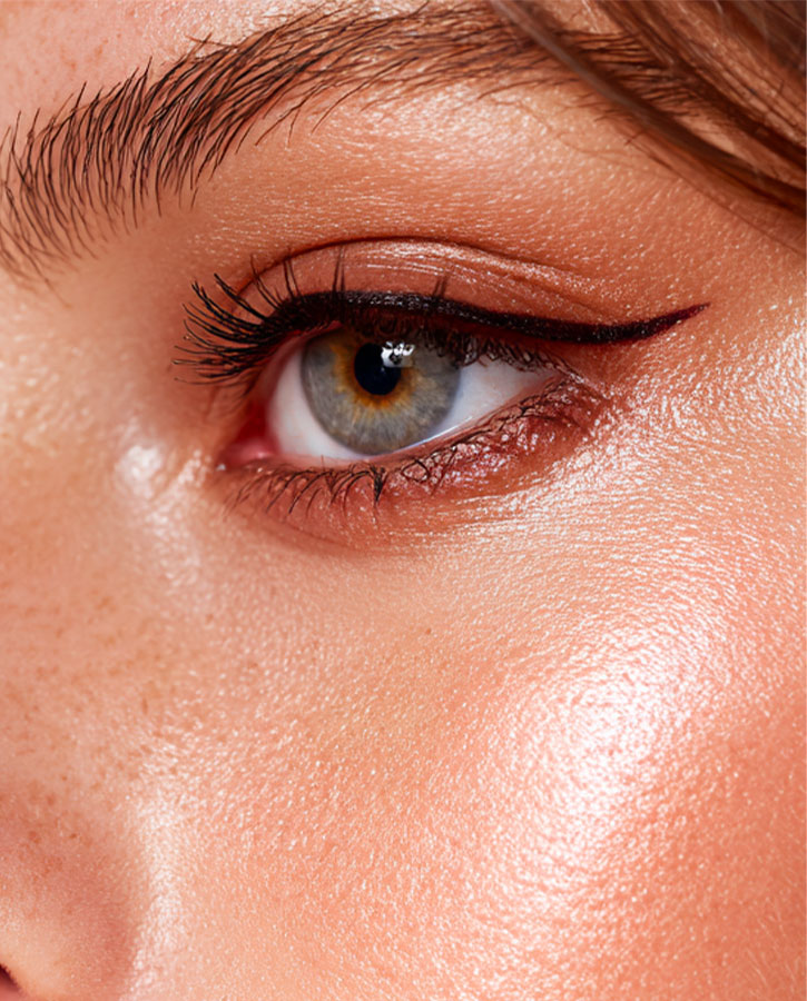 Natural eye makeup black eyeliner soft palette natural glow look