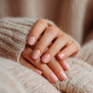 Vernis semi-permanent Alma nude rose délicat 1944 Paris, manucure naturelle et élégante collection Nude