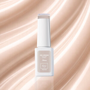 Vernis semi-permanent nude clair Alma 1944 Paris sur fond matière fluide