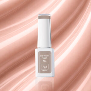 Vernis semi-permanent nude rose poudré Ella 1944 Paris avec texture brillante