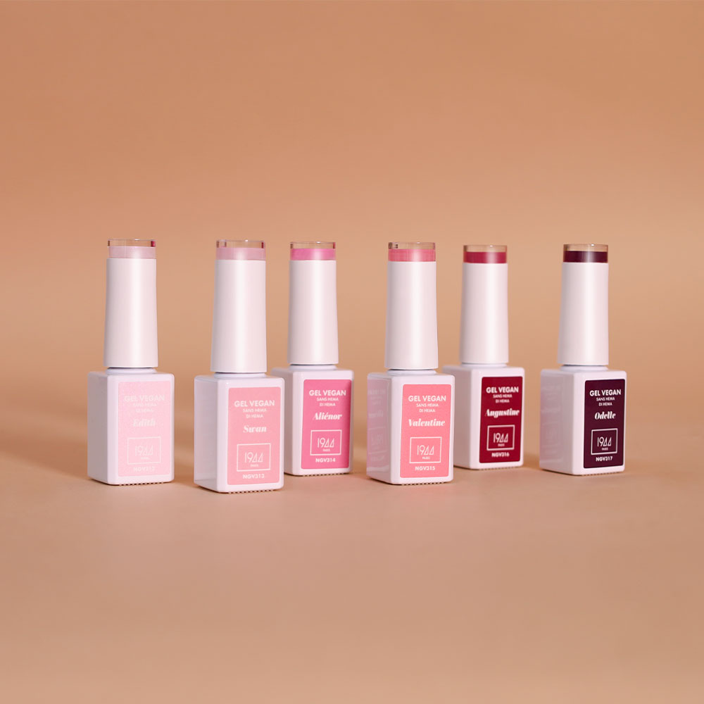 Kit Collection Complète RoseUp 1944 Paris, six gels vegan