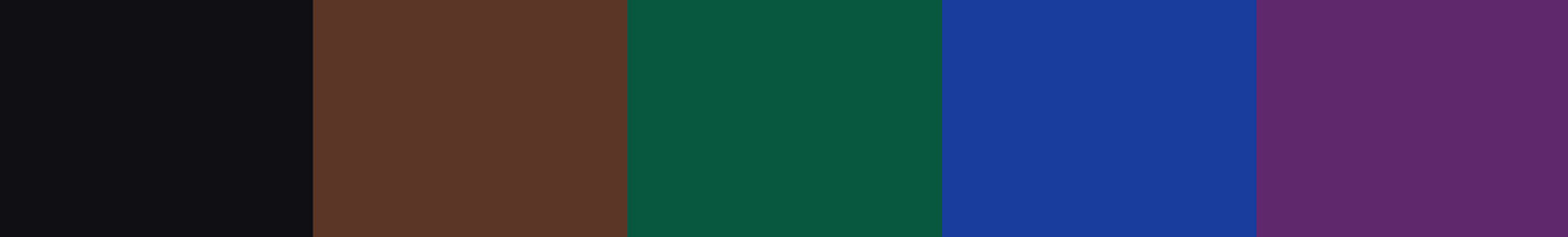 negro, verde, ciruela, azul rímel de colores