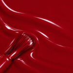 Liquid version of Mina’s vegan nail varnish, burgundy red shade (ref. 3VN320), 1944 Paris