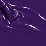 Liquid version of Sidney vegan nail varnish, dark purple shade (ref. 3VN323), 1944 Paris