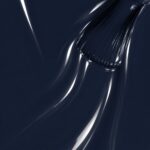 Liquid version of Chloé’s vegan semi-permanent nail varnish, midnight blue shade (ref. NGV110), 1944 Paris