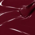 Liquid form of Diane vegan semi-permanent nail varnish, burgundy shade (ref. NGV113), 1944 Paris