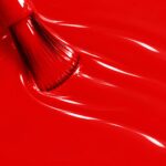 Liquid version of Emma’s vegan semi-permanent nail varnish, red shade (ref. NGV123), 1944 Paris