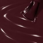 Pauline vegan semi-permanent nail varnish in liquid form, dark brown shade (ref. NGV160), 1944 Paris