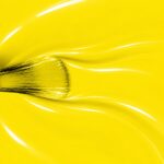 Liquid form of Solène vegan semi-permanent nail varnish, yellow shade (ref. NGV292), 1944 Paris