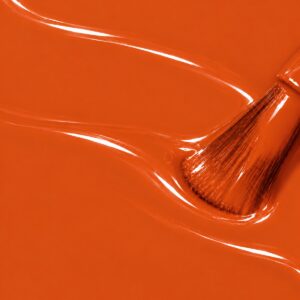 Vernis semi-permanent orange Ambre – Gel Vegan 1944 Paris (réf. NGV309)